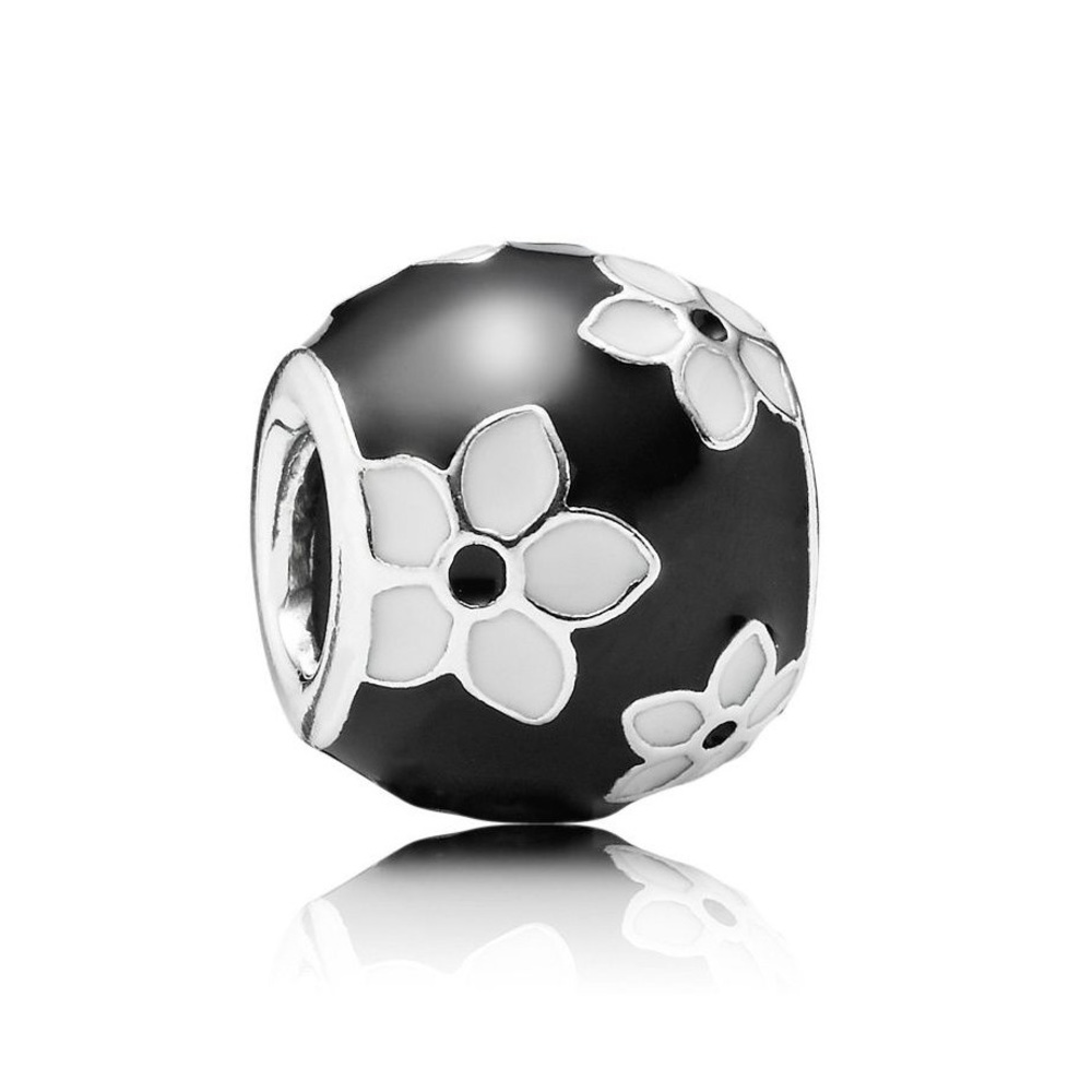 Pandora enamel floral bead